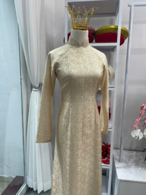 Áo Dài Lụa Tơ Tằm Chuẩn May Đo tại Thím Ba