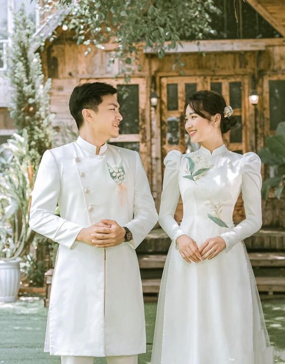 Xu hướng thiết kế váy cưới, áo dài cưới kết hợp truyền thống và hiện đại