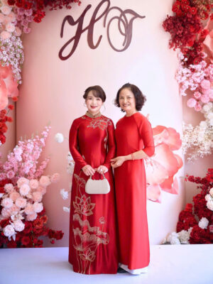 Áo Dài Bà Sui Kết Sen