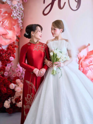 Áo Dài Bà Sui Kết Sen