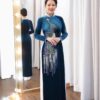 Áo Dài Bà Sui Kết Nhung Công
